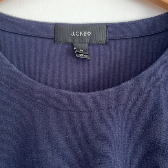 J crew Short sleeve Navy Nautical Casual Coastal Short Sleeves Sweatshirt Top M - Picture 4 of 6